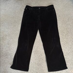 Izod Black Velvet Pants